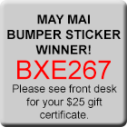 Bumper Sticker Winner
