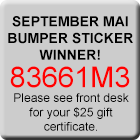 Bumper Sticker Winner