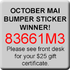 Bumper Sticker Winner